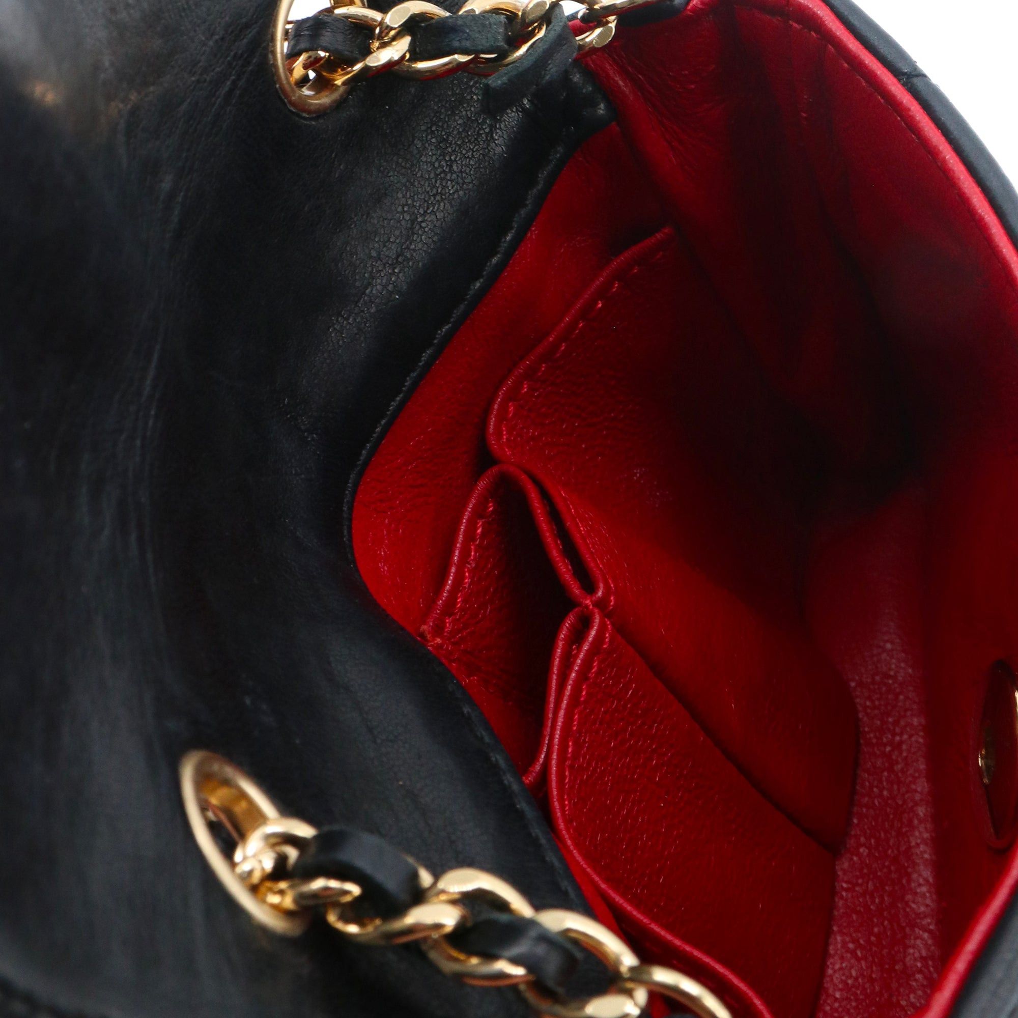 Chanel CHANEL - Chanel Classic/Timeless micro shoulder bag in black smooth leather Size ONE SIZE - 9 Thumbnail