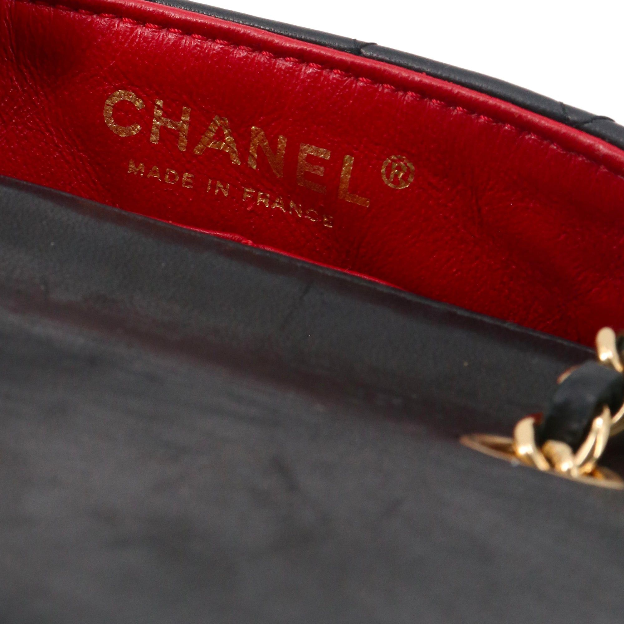 Chanel CHANEL - Chanel Classic/Timeless micro shoulder bag in black smooth leather Size ONE SIZE - 10 Thumbnail