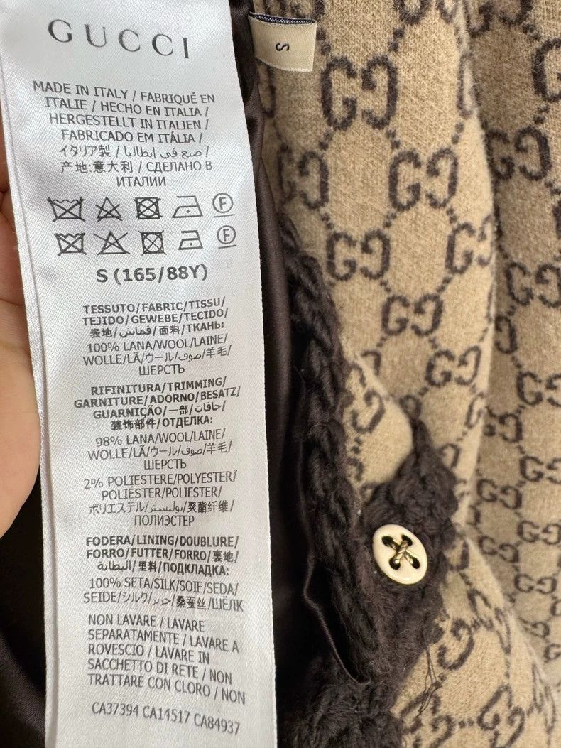 Gucci Gucci Wool Coat Size S With Logo Size S / US 4 / IT 40 - 3 Thumbnail