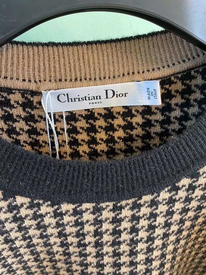 Dior Dior Houndstooth Cashmere Sweater Size ONE SIZE - 5 Thumbnail