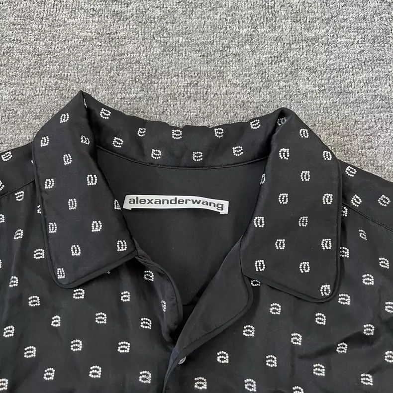 Alexander Wang Alexander Wang Sparkly Black Button-Up Shirt Size S / US 4 / IT 40 - 5 Thumbnail