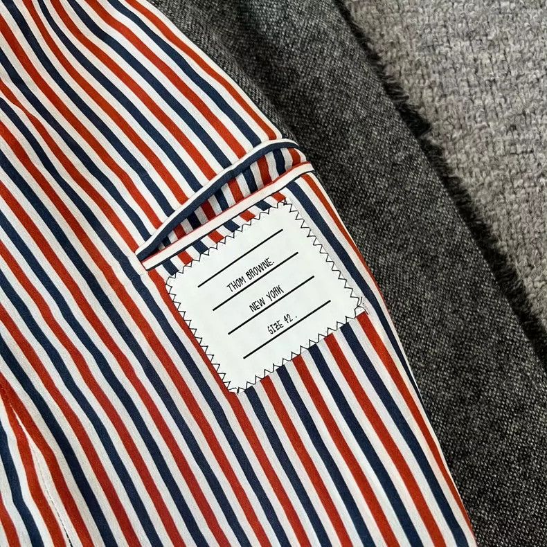 Thom Browne Thom Browne Wool Coat in Grey Color Size L / US 10 / IT 46 - 6 Thumbnail