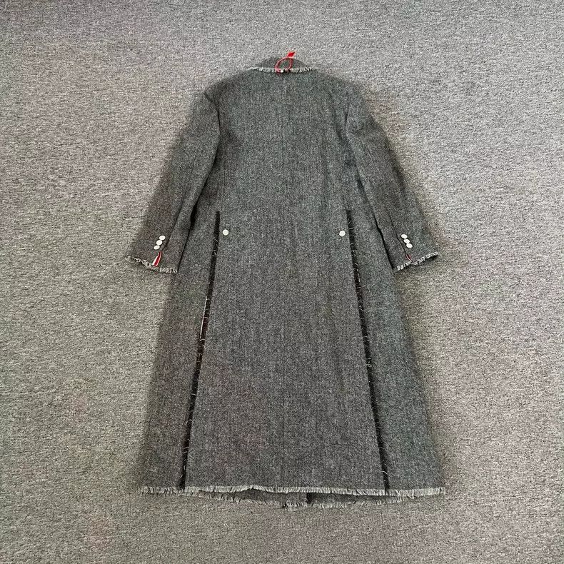 Thom Browne Thom Browne Wool Coat in Grey Color Size L / US 10 / IT 46 - 2 Thumbnail