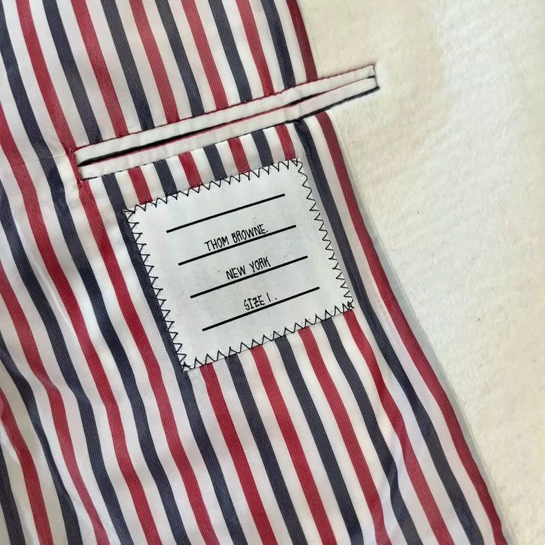 Thom Browne Thom Browne Double-Breasted Wool Coat Size S / US 4 / IT 40 - 6 Thumbnail