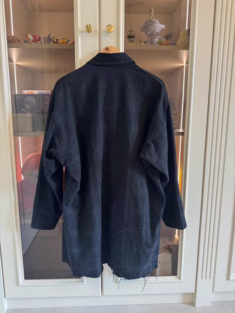 Yohji Yamamoto Sulvam Reversible Destroyed Windbreaker Coat Size S / US 4 / IT 40 - 2 Thumbnail