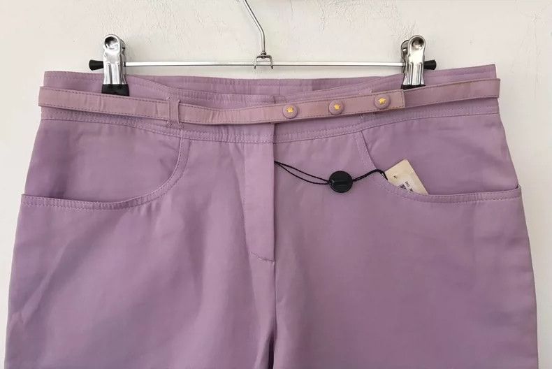 Versace Gianni Versace Violet Casual Trousers for Women Size 40" / US 18 - 3 Thumbnail