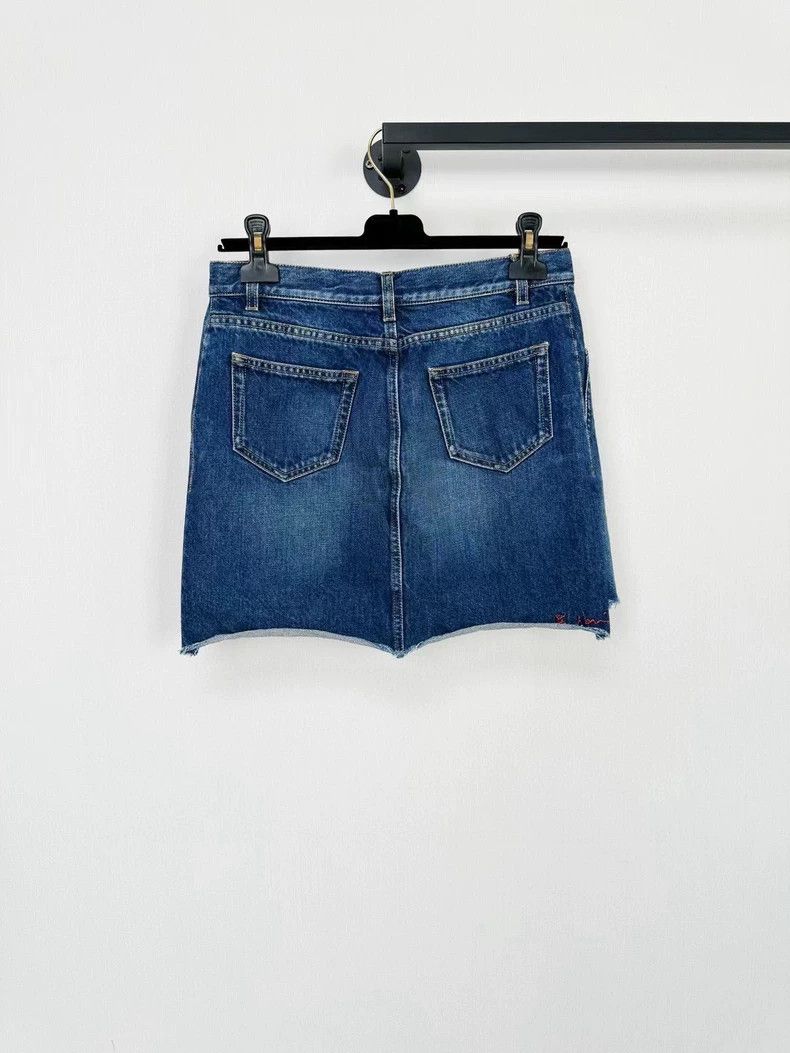 Saint Laurent Paris Saint Laurent Denim Skirt Size 28 Size 28" / US 6 / IT 42 - 7 Thumbnail