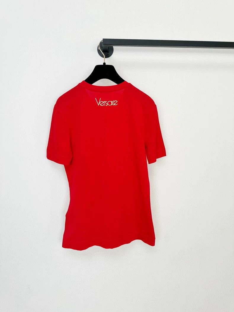 Versace Versace Red Short Sleeve Graphic T-Shirt Size S / US 4 / IT 40 - 5 Thumbnail