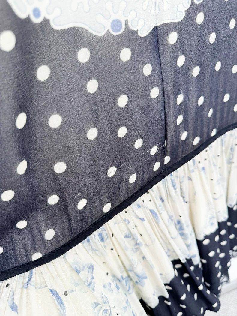 Valentino Valetino Silk Dress with Polka Dots Size S / US 4 / IT 40 - 3 Thumbnail