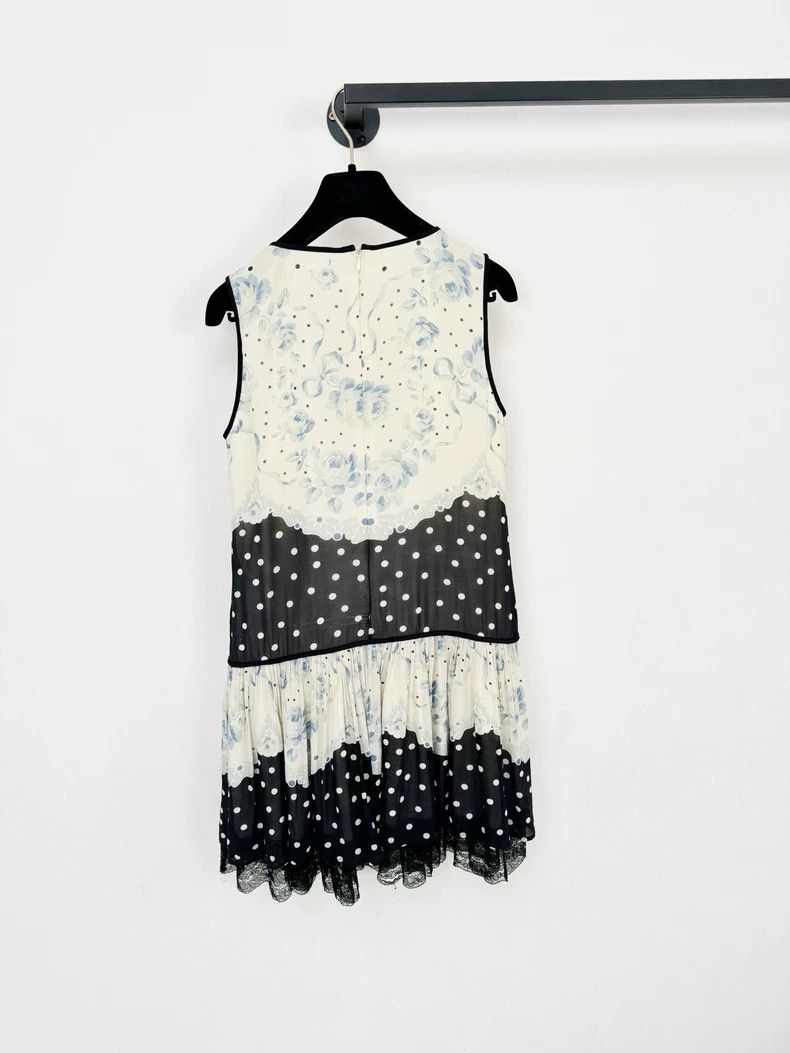 Valentino Valetino Silk Dress with Polka Dots Size S / US 4 / IT 40 - 6 Thumbnail