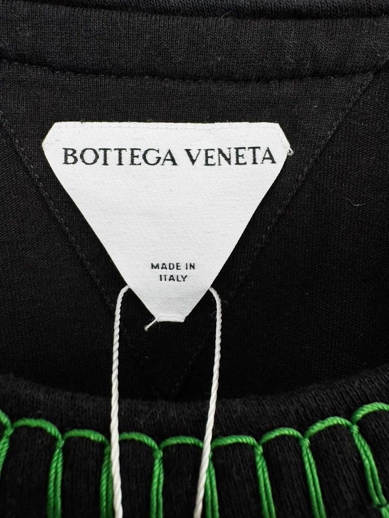 Bottega Veneta Bottega Veneta Short Sleeve Black Top Size L / US 10 / IT 46 - 2 Thumbnail