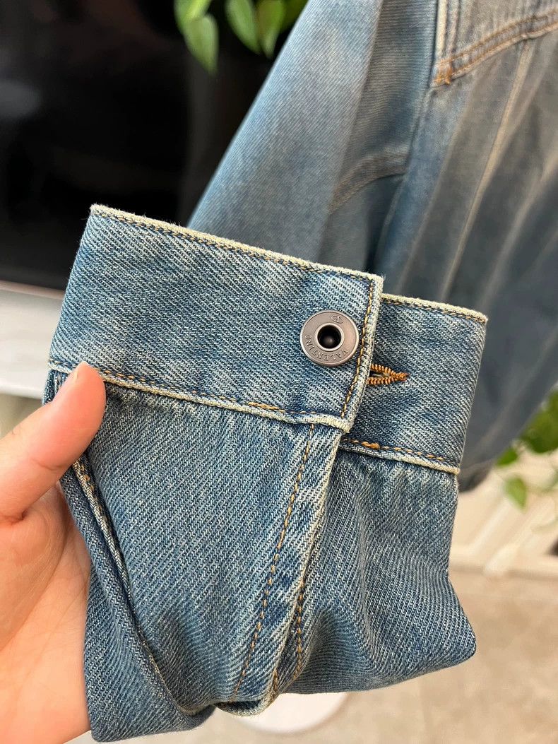 Valentino Valentino Denim Jacket with Distressed Design Size M / US 6-8 / IT 42-44 - 6 Thumbnail