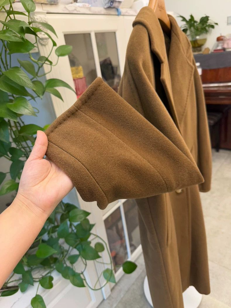 Max Mara MAXMARA Wool Cashmere Coat in Tobacco Color Size S / US 4 / IT 40 - 3 Thumbnail