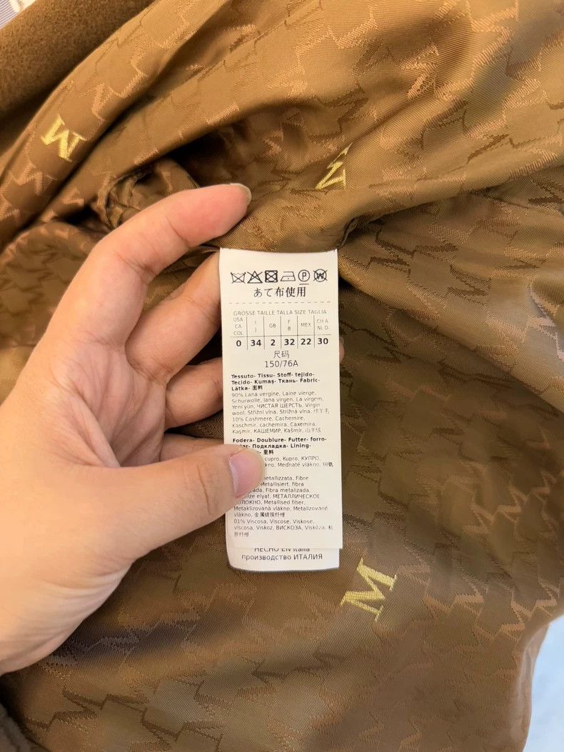 Max Mara MAXMARA Wool Cashmere Coat in Tobacco Color Size S / US 4 / IT 40 - 8 Thumbnail