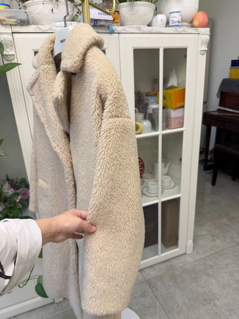 Max Mara Max Mara Teddy Beige Long Coat Size S / US 4 / IT 40 - 4 Thumbnail