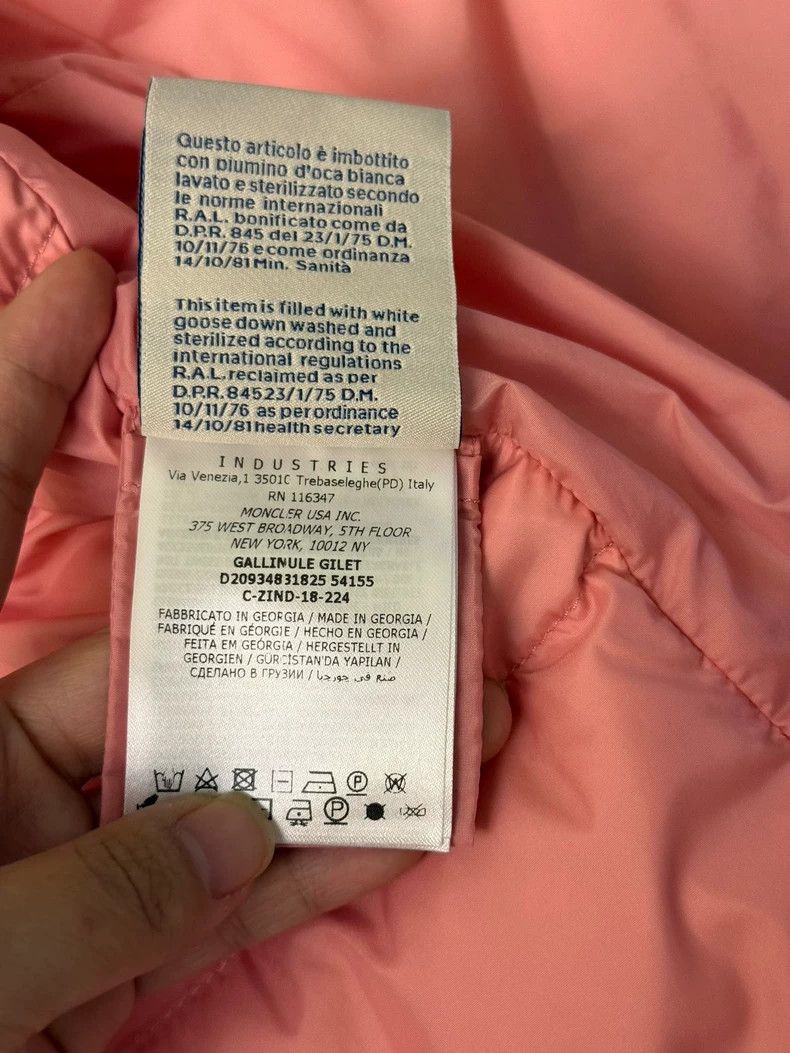 Moncler Moncler Pink Vest with Fur Collar Size XS / US 0-2 / IT 36-38 - 7 Thumbnail