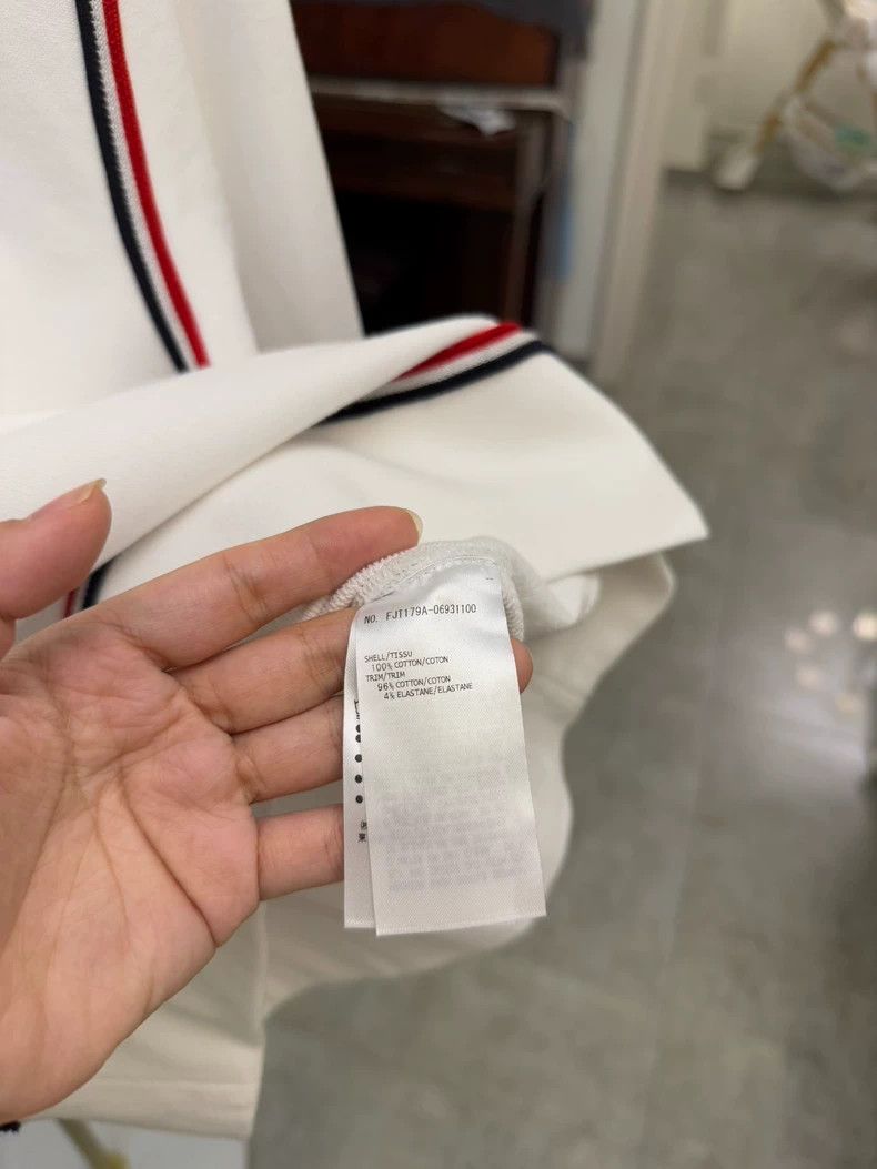 Thom Browne Thombrowne White Sweatshirt with Red Details Size L / US 10 / IT 46 - 5 Thumbnail