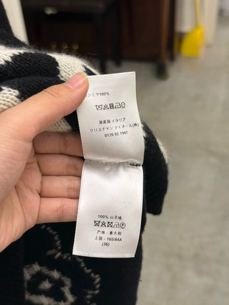 Dior Dior Black and White Cashmere Sweater Size S / US 4 / IT 40 - 5 Thumbnail