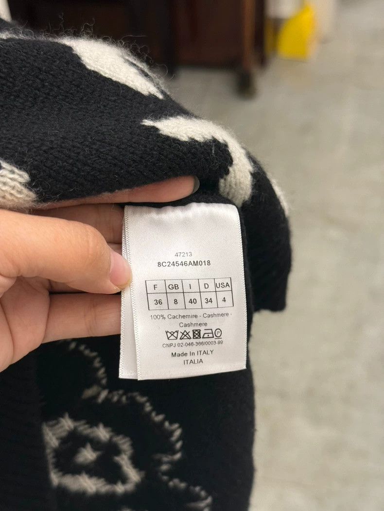 Dior Dior Black and White Cashmere Sweater Size S / US 4 / IT 40 - 4 Thumbnail