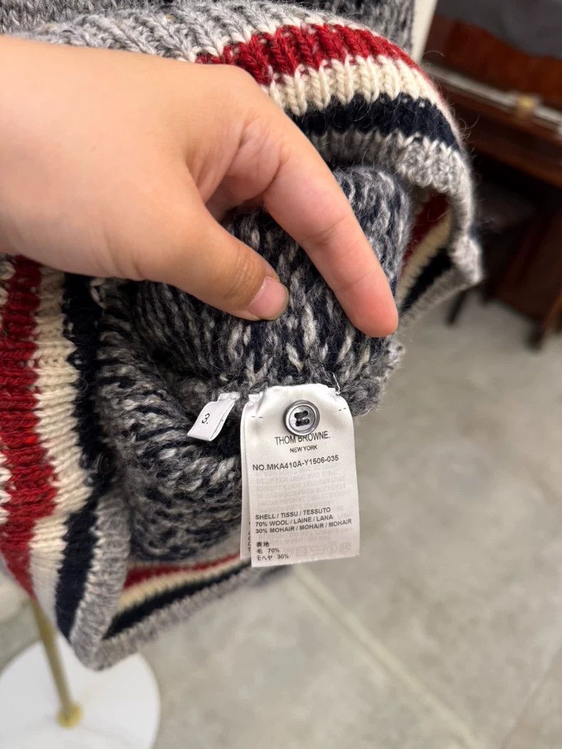 Thom Browne Thom Browne Knitted Sweater with Plaid Design Size M / US 6-8 / IT 42-44 - 5 Thumbnail