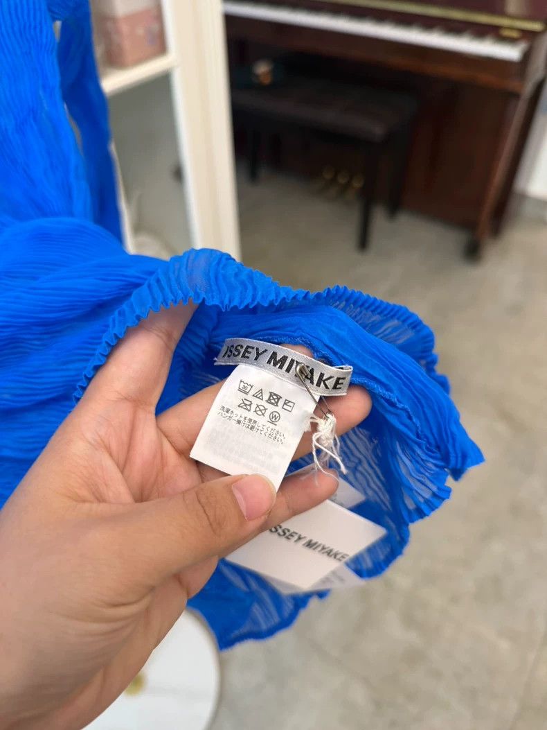 Issey Miyake Issey Miyake Blue Sheer Cardigan with Tag Size M / US 6-8 / IT 42-44 - 3 Thumbnail