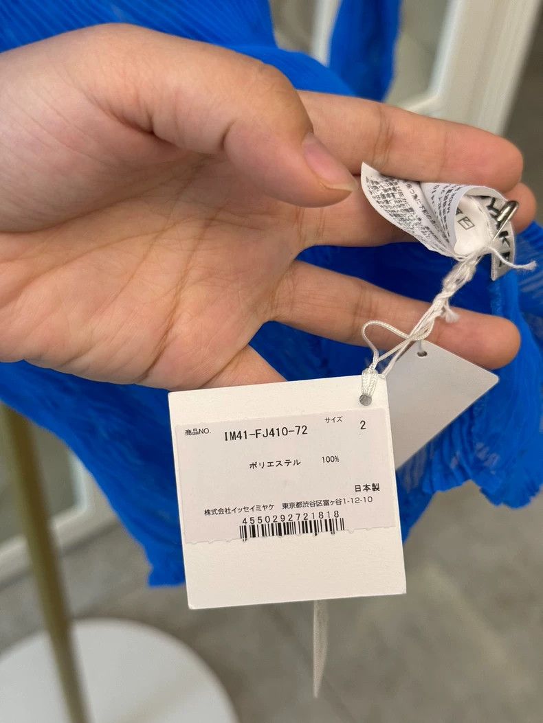 Issey Miyake Issey Miyake Blue Sheer Cardigan with Tag Size M / US 6-8 / IT 42-44 - 5 Thumbnail