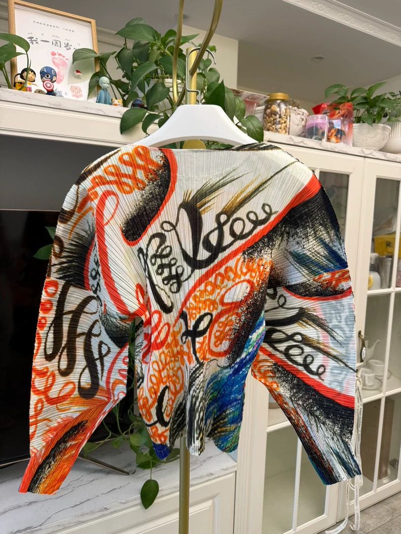 Issey Miyake Issey Miyake Long Sleeve Graffiti Top Size M / US 6-8 / IT 42-44 - 7 Thumbnail