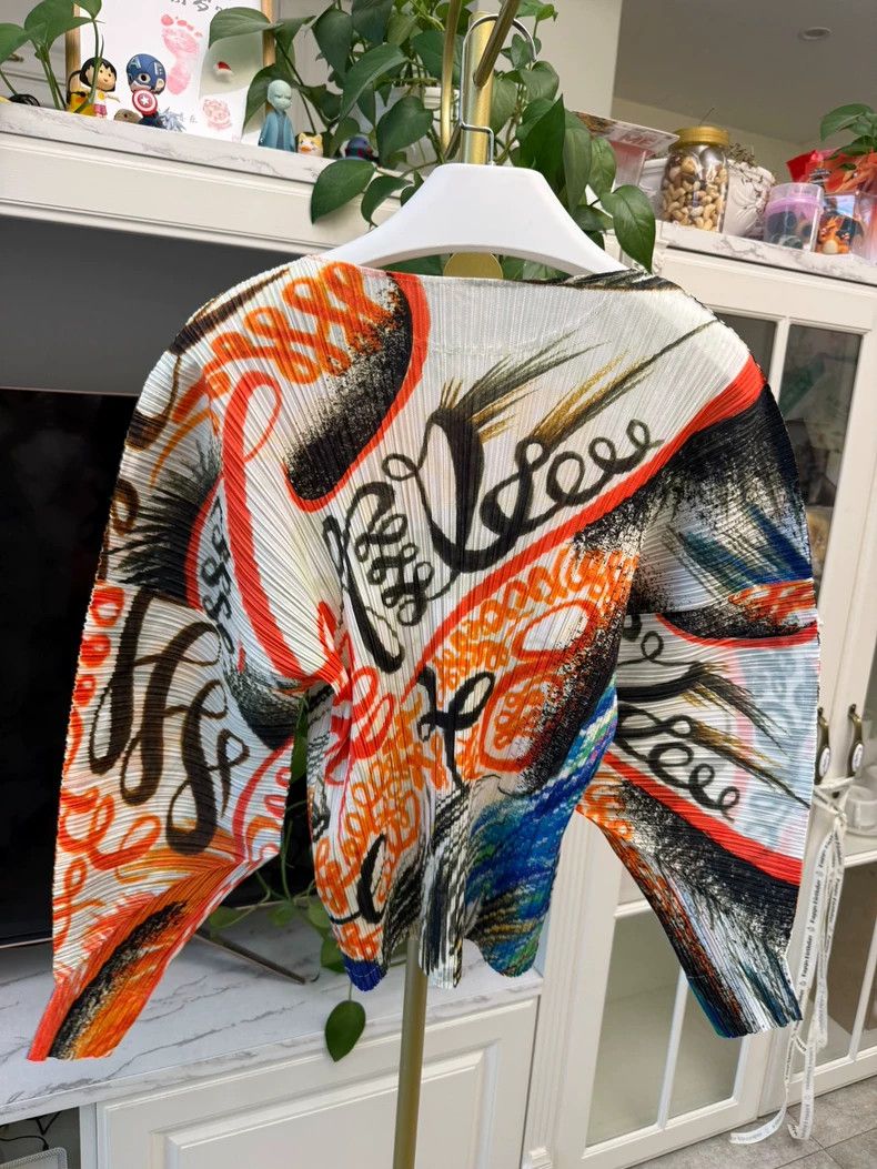 Issey Miyake Issey Miyake Long Sleeve Graffiti Top Size M / US 6-8 / IT 42-44 - 6 Thumbnail