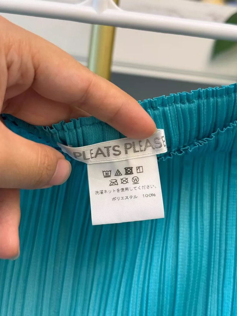 Issey Miyake Issey Miyake Mint Green Straight Pants Size 23" - 3 Thumbnail
