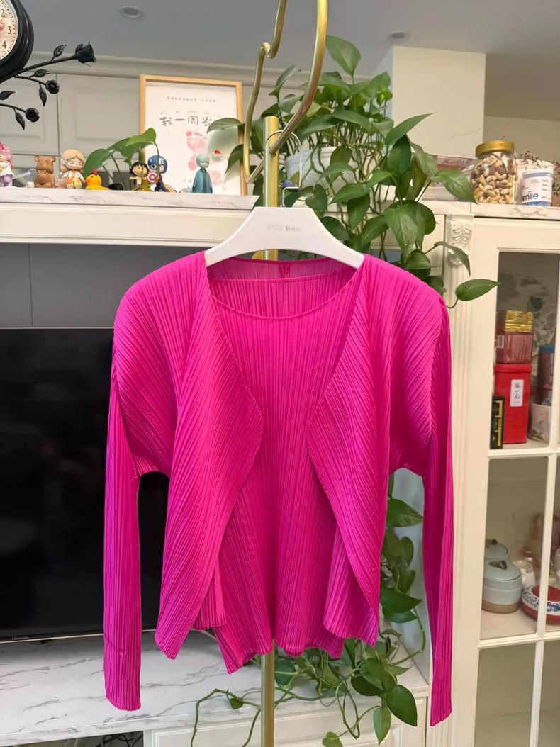 Issey Miyake Issey Miyake Classic Pink Short Sleeve Top Size M / US 6-8 / IT 42-44 - 5 Thumbnail