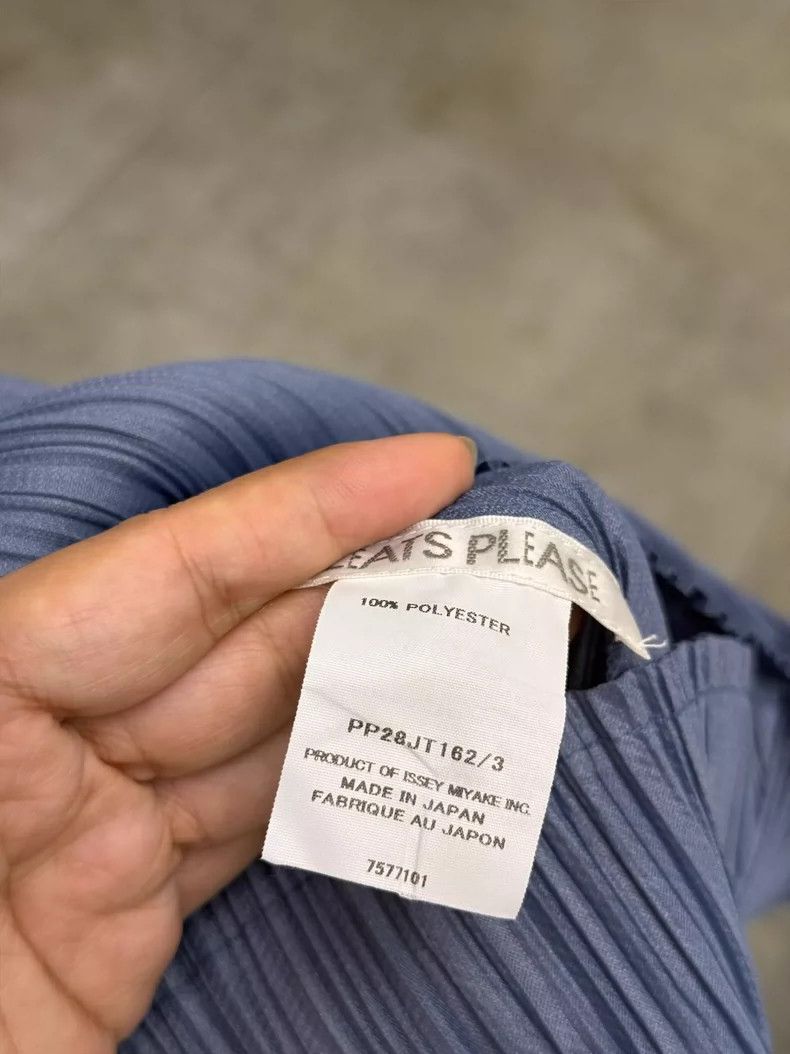 Issey Miyake Long Sleeve Top in Misty Blue Color Size M / US 6-8 / IT 42-44 - 3 Thumbnail