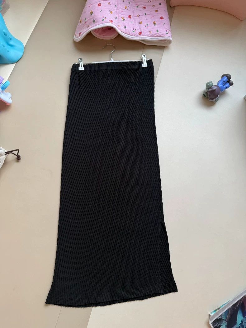 Issey Miyake Issey Miyake Black Fish Scale Skirt Size 23" - 6 Thumbnail