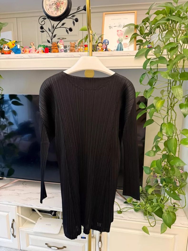 Issey Miyake Miyake Issey Black Long Top Size ONE SIZE - 6 Thumbnail