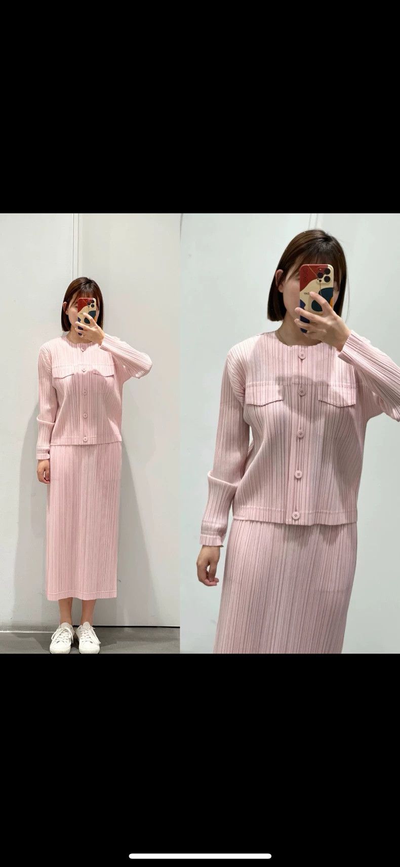 Issey Miyake Beautiful Pink Pleated Half Skirt Size 25" / US 0 / IT 36 - 7 Thumbnail