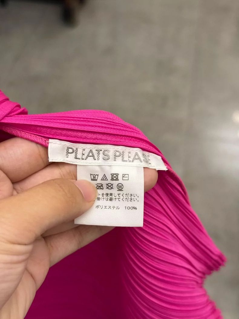 Issey Miyake Classic Pleated Pink Spring Top Size M / US 6-8 / IT 42-44 - 4 Thumbnail