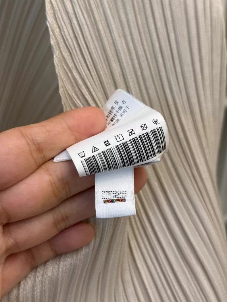 Issey Miyake Issey Miyake Long Sleeve Beige Dress Size XS / US 0-2 / IT 36-38 - 5 Thumbnail