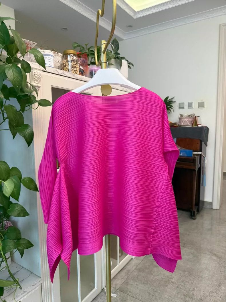 Issey Miyake Spring Pink Long Sleeve Blouse by Issey Miyake Size S / US 4 / IT 40 - 4 Thumbnail