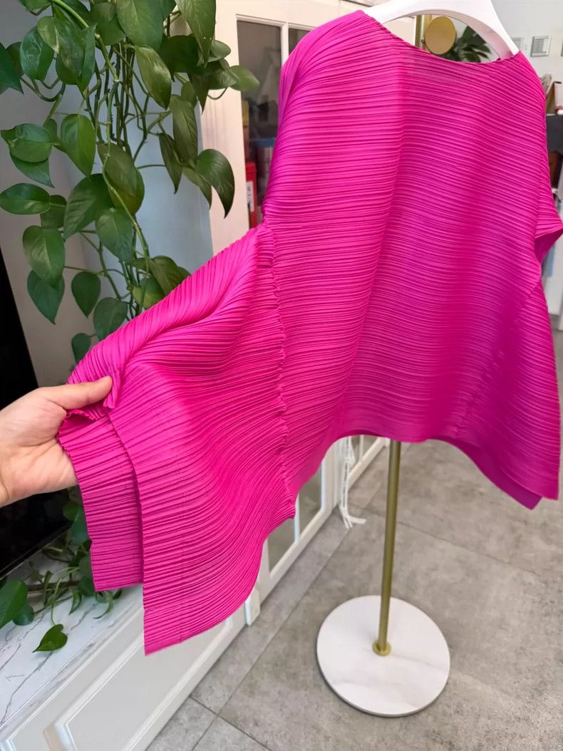 Issey Miyake Spring Pink Long Sleeve Blouse by Issey Miyake Size S / US 4 / IT 40 - 5 Thumbnail
