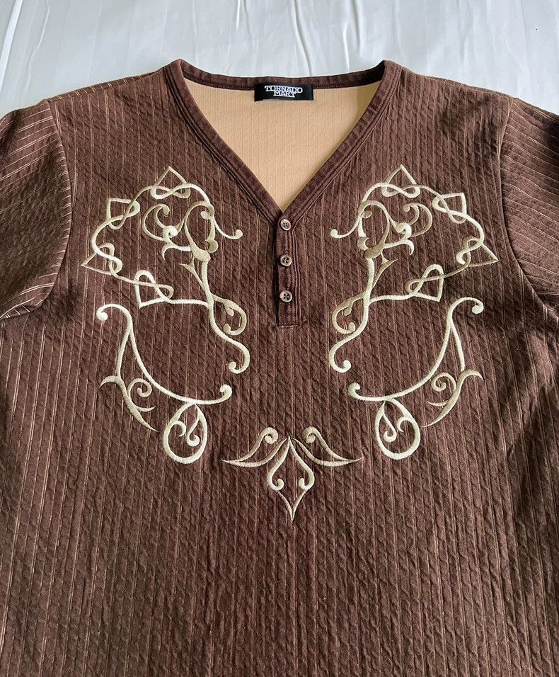 Yohji Yamamoto Vintage Embroidered Long Sleeve Top Size M / US 6-8 / IT 42-44 - 2 Thumbnail