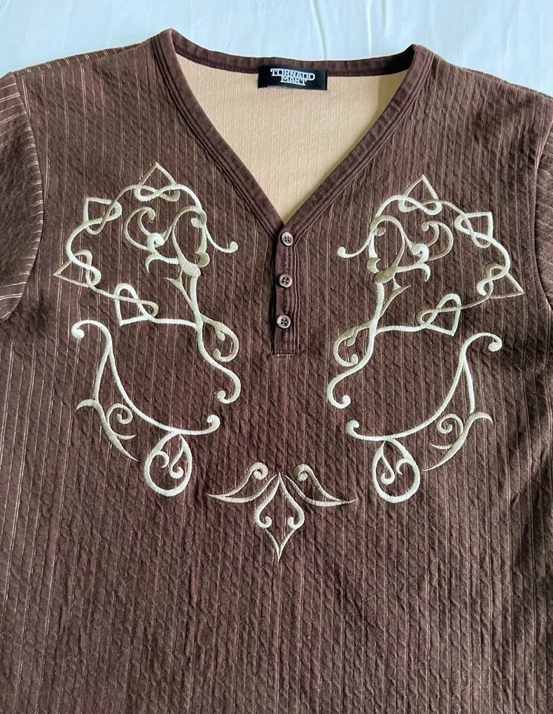 Yohji Yamamoto Vintage Embroidered Long Sleeve Top Size M / US 6-8 / IT 42-44 - 4 Thumbnail