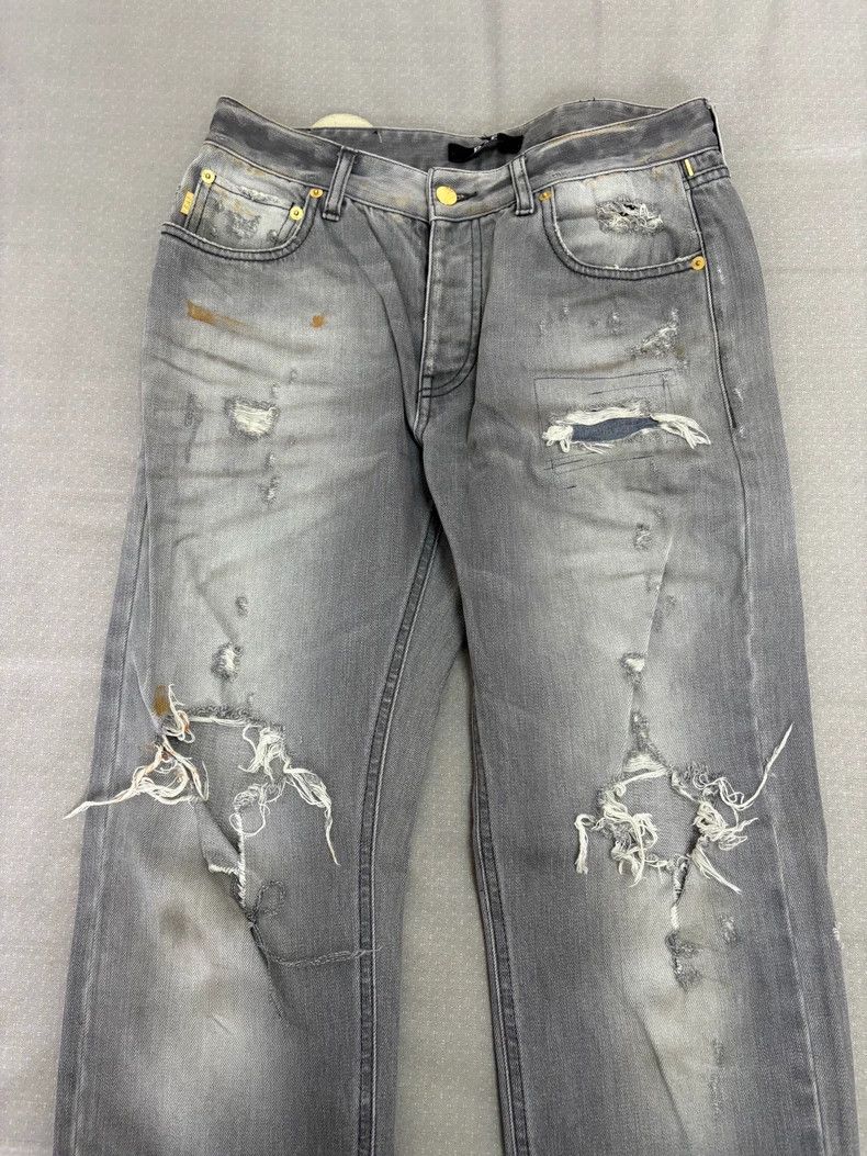 Raf Simons Raf Simons Vintage Distressed Gray Jeans Size 28" / US 6 / IT 42 - 5 Thumbnail