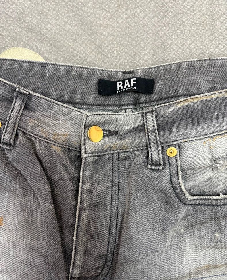 Raf Simons Raf Simons Vintage Distressed Gray Jeans Size 28" / US 6 / IT 42 - 4 Thumbnail