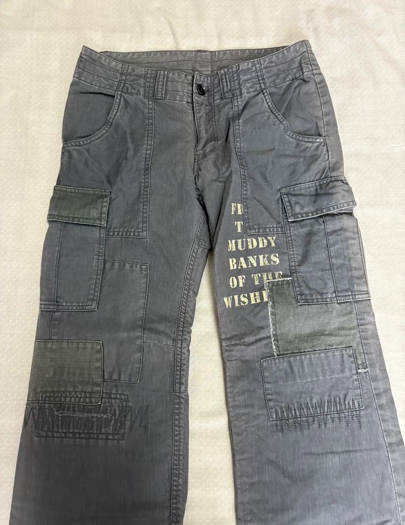 Yohji Yamamoto Vintage Patchwork Utility Denim Pants Size 31" - 2 Thumbnail
