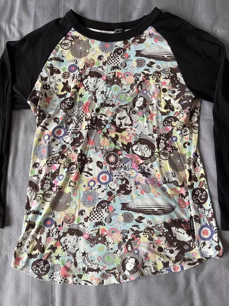 Hysteric Glamour Vintage Printed T-Shirt with Beautiful Design Size M / US 6-8 / IT 42-44 - 2 Thumbnail