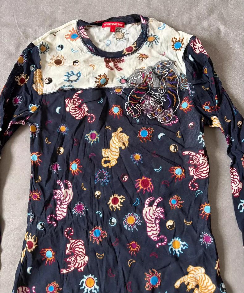 Vivienne Westwood Vintage Vivienne Tam Sheer Long Sleeve Top Size S / US 4 / IT 40 - 6 Thumbnail