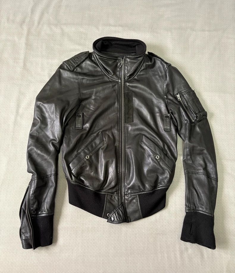 Yohji Yamamoto Vintage Buffalo Bobs Leather Jacket with Pockets Size L / US 10 / IT 46 - 2 Thumbnail