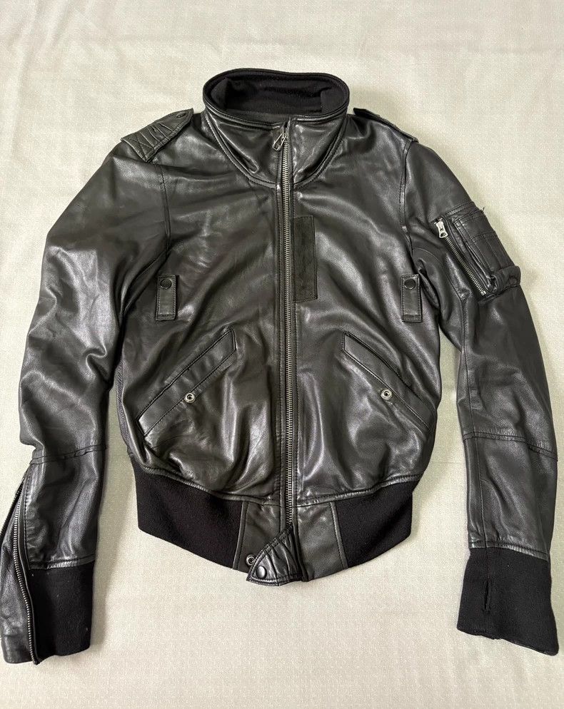 Yohji Yamamoto Vintage Buffalo Bobs Leather Jacket with Pockets Size L / US 10 / IT 46 - 3 Thumbnail