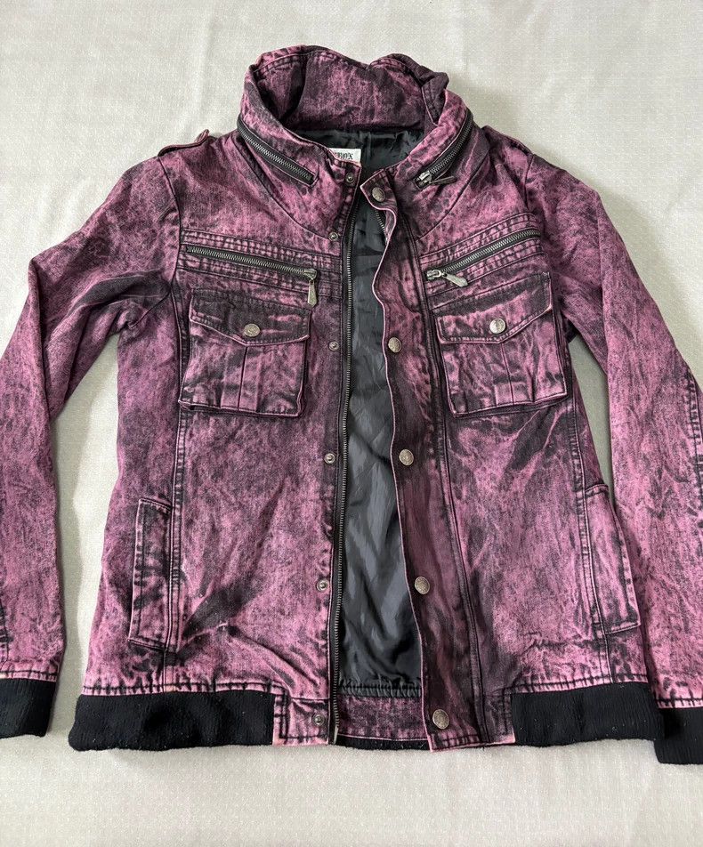 Yohji Yamamoto Vintage Dye Print Jacket with Hidden Hood Size L / US 10 / IT 46 - 3 Thumbnail