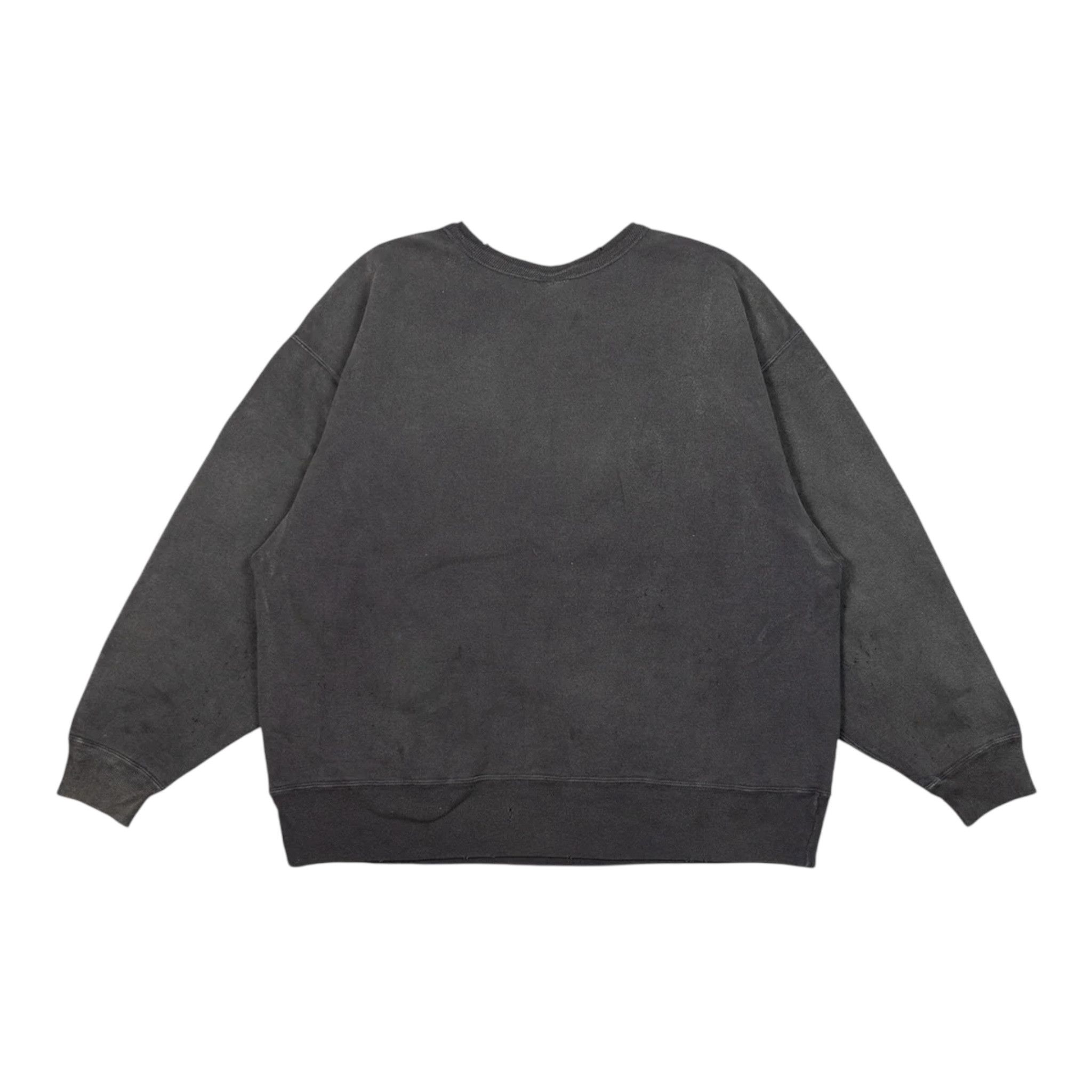 トップス CREW NECK SWEAT SHIRT BONE SAINT / BLACK Bone Saint Crewneck Sweatshirt Black