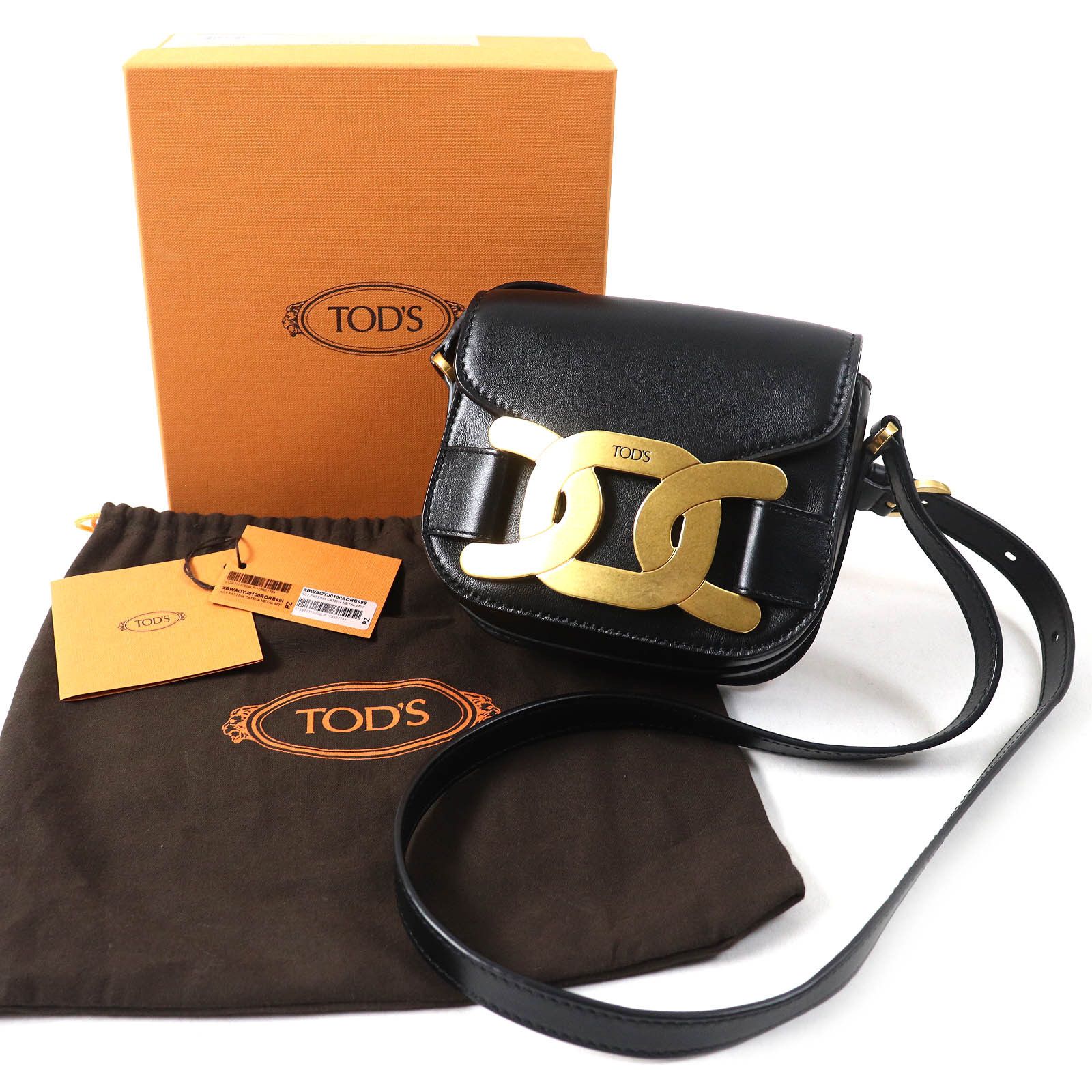 Tod's Tod's Tod’s KATE Mini logo embossed leather Shoulder Bag Leather Shoulder Bag XBWAOYJ0100RORB999 Size ONE SIZE - 2 Thumbnail